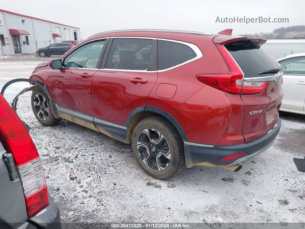 2018 Honda Cr-v Touring Red vin: 5J6RW2H93JL010567