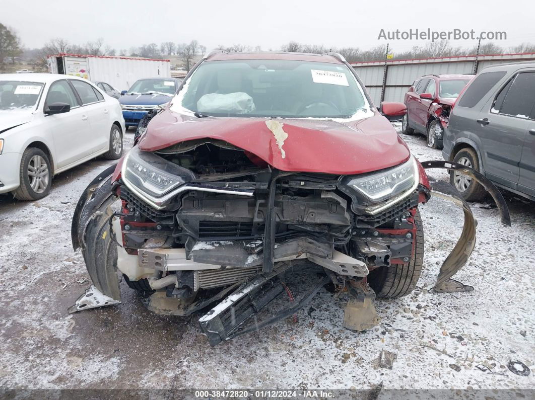 2018 Honda Cr-v Touring Red vin: 5J6RW2H93JL010567