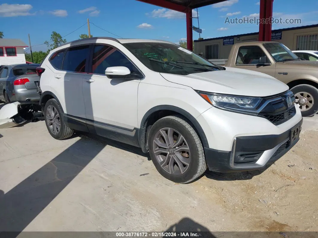 2020 Honda Cr-v Awd Touring White vin: 5J6RW2H93LL000849