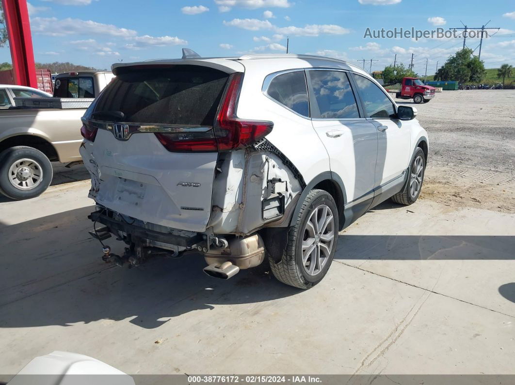 2020 Honda Cr-v Awd Touring White vin: 5J6RW2H93LL000849