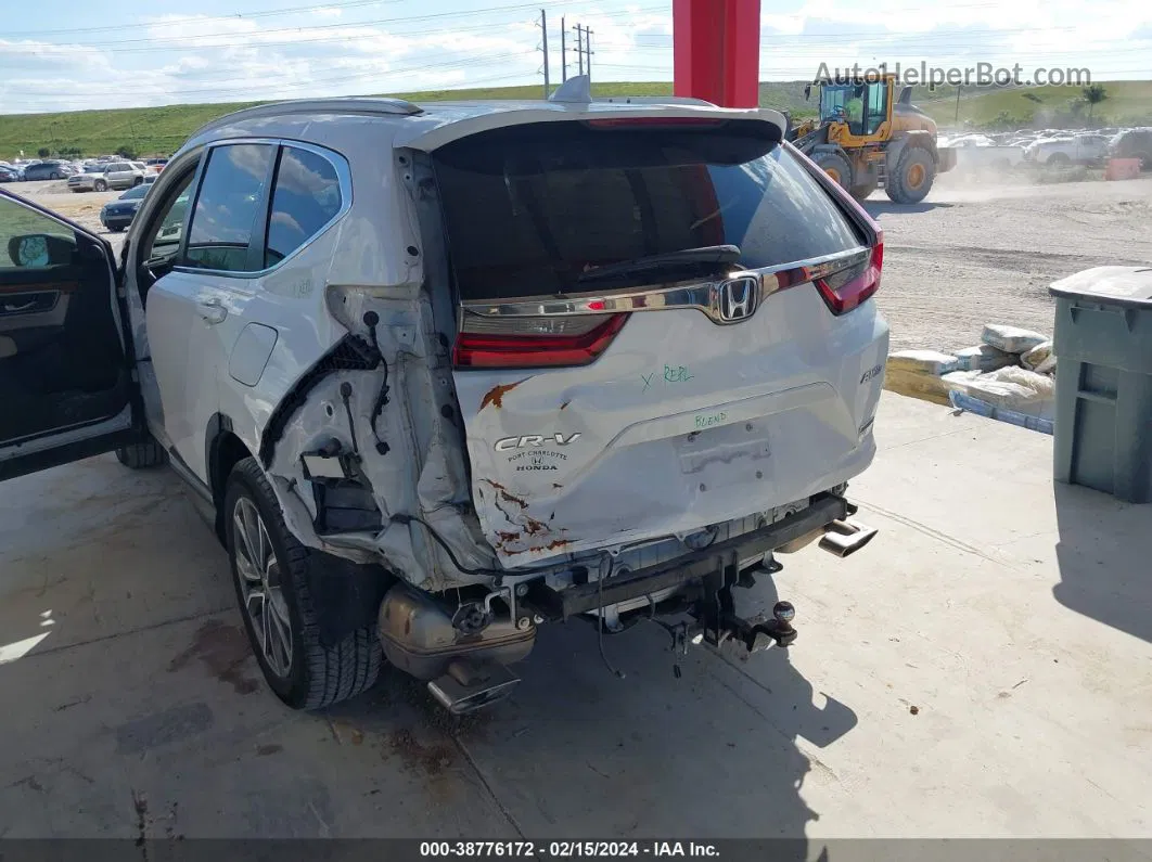 2020 Honda Cr-v Awd Touring White vin: 5J6RW2H93LL000849