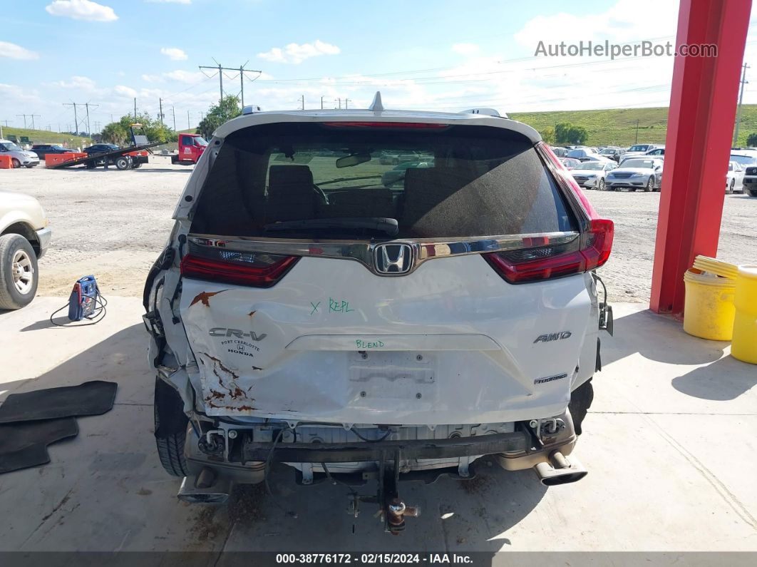 2020 Honda Cr-v Awd Touring White vin: 5J6RW2H93LL000849