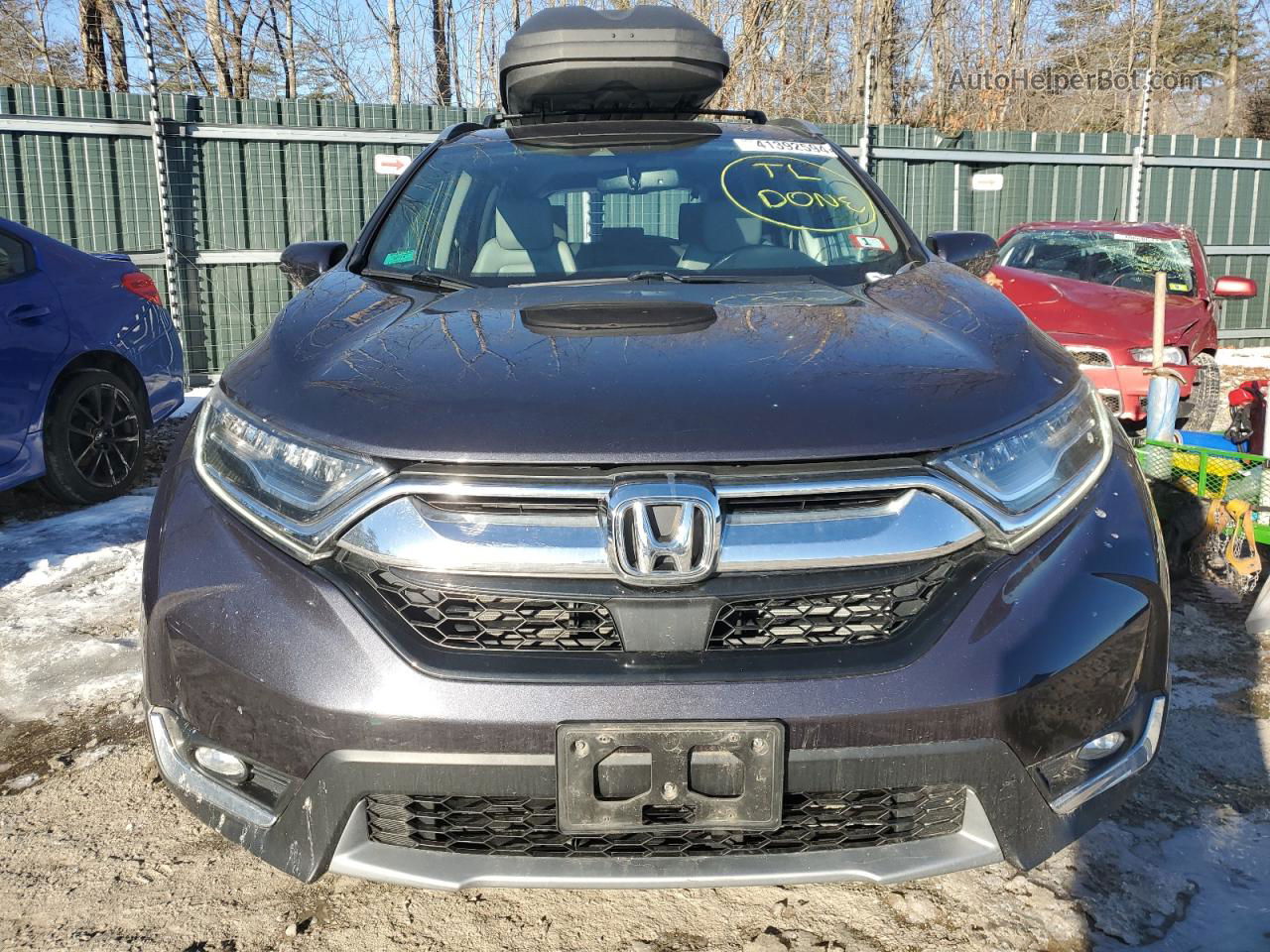 2017 Honda Cr-v Touring Charcoal vin: 5J6RW2H94HL023161