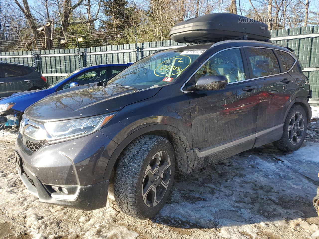 2017 Honda Cr-v Touring Charcoal vin: 5J6RW2H94HL023161