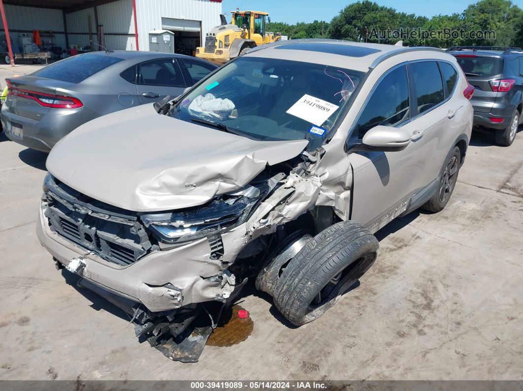 2017 Honda Cr-v Touring Brown vin: 5J6RW2H94HL064597