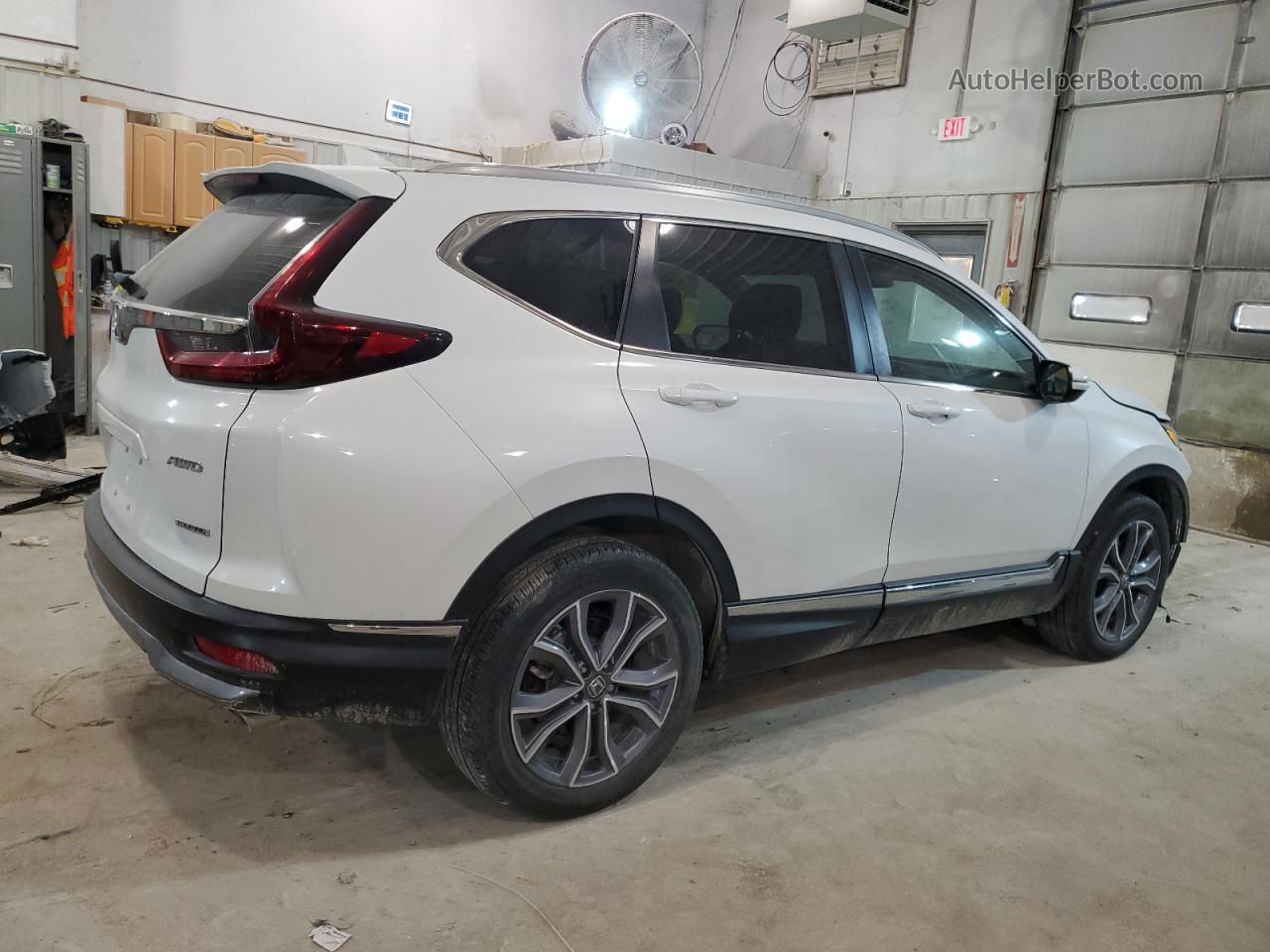 2020 Honda Cr-v Touring White vin: 5J6RW2H95LL024599