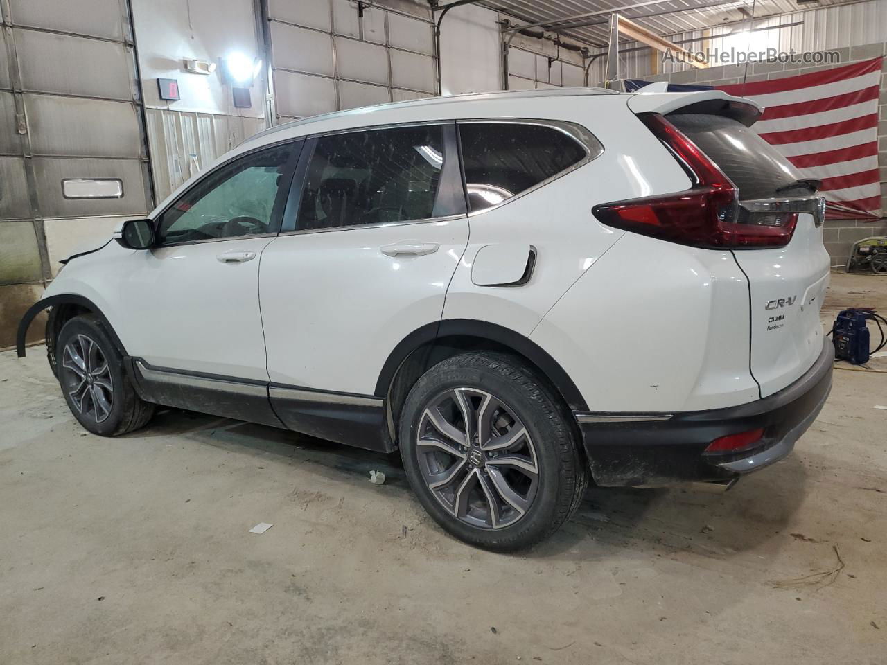 2020 Honda Cr-v Touring White vin: 5J6RW2H95LL024599