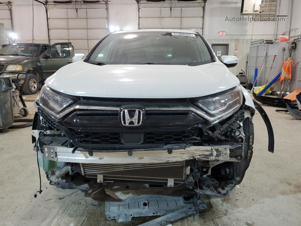 2020 Honda Cr-v Touring White vin: 5J6RW2H95LL024599