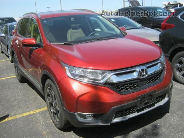 2018 Honda Cr-v Touring Orange vin: 5J6RW2H96JL017836