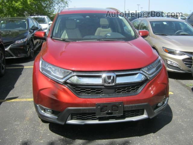 2018 Honda Cr-v Touring Orange vin: 5J6RW2H96JL017836