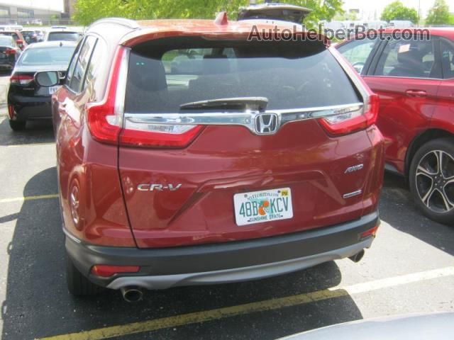 2018 Honda Cr-v Touring Orange vin: 5J6RW2H96JL017836