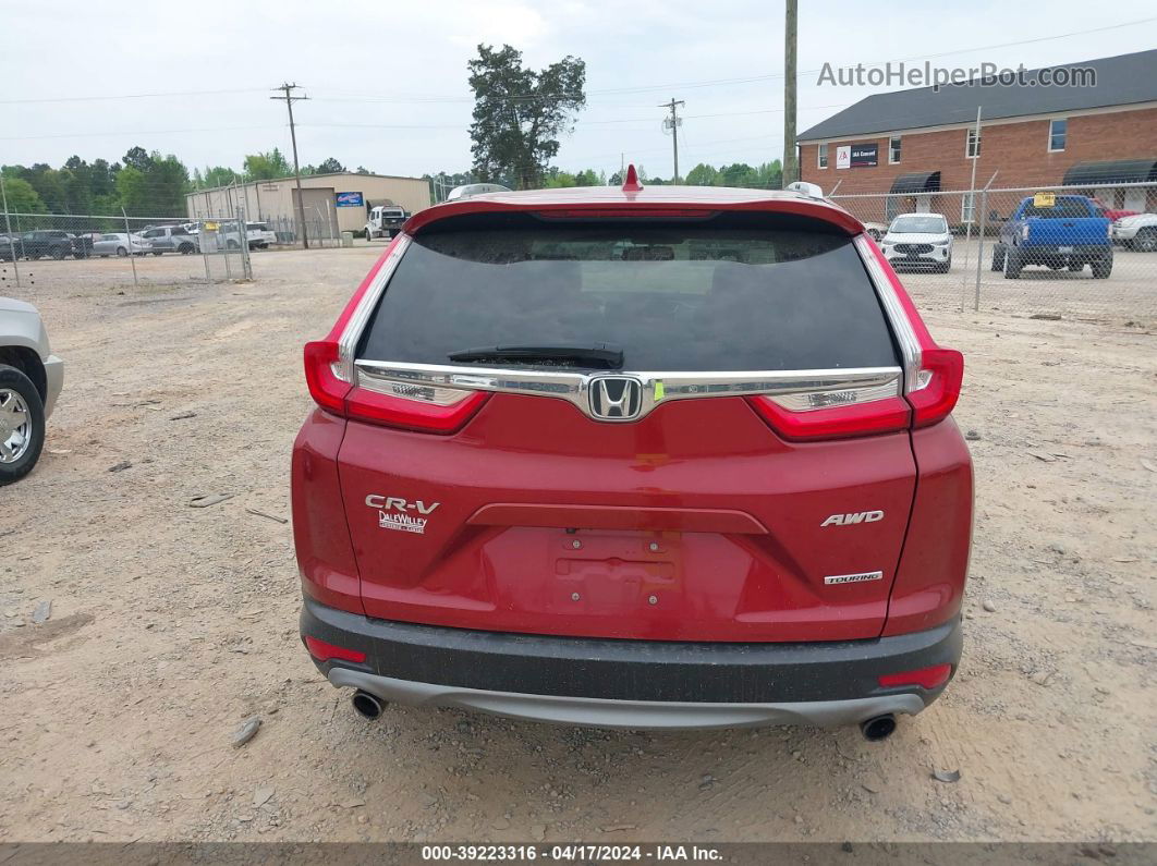 2017 Honda Cr-v Touring Burgundy vin: 5J6RW2H97HL000862