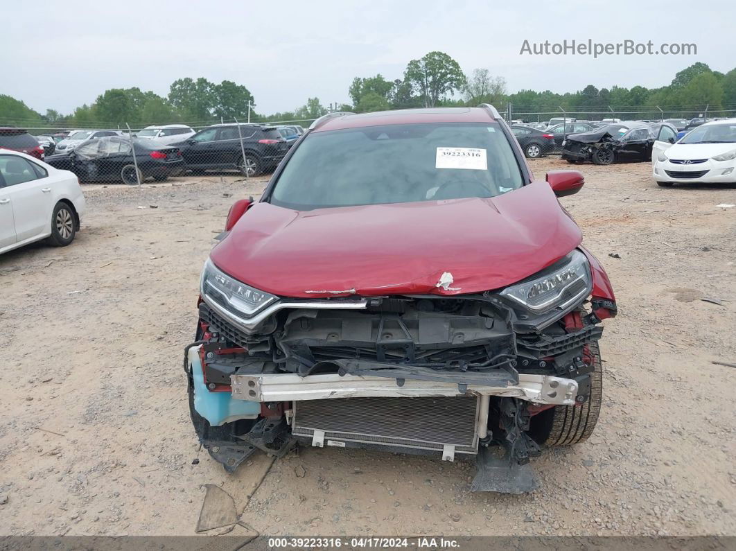 2017 Honda Cr-v Touring Burgundy vin: 5J6RW2H97HL000862