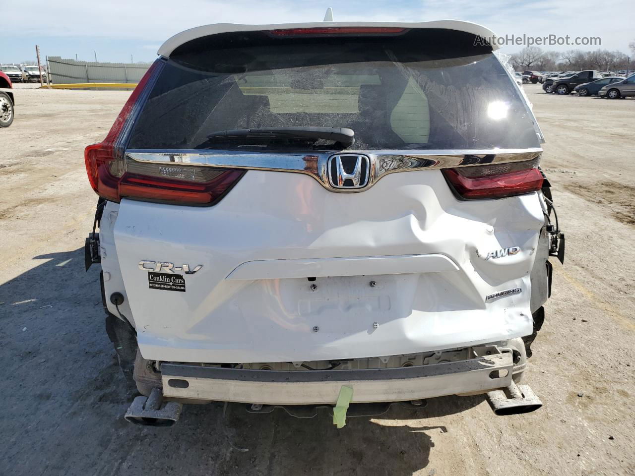 2020 Honda Cr-v Touring White vin: 5J6RW2H97LL007075