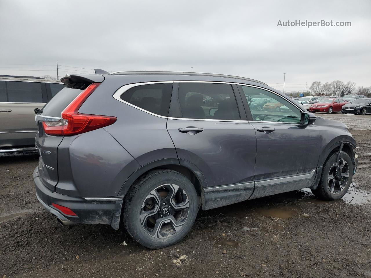 2017 Honda Cr-v Touring Gray vin: 5J6RW2H98HL018254