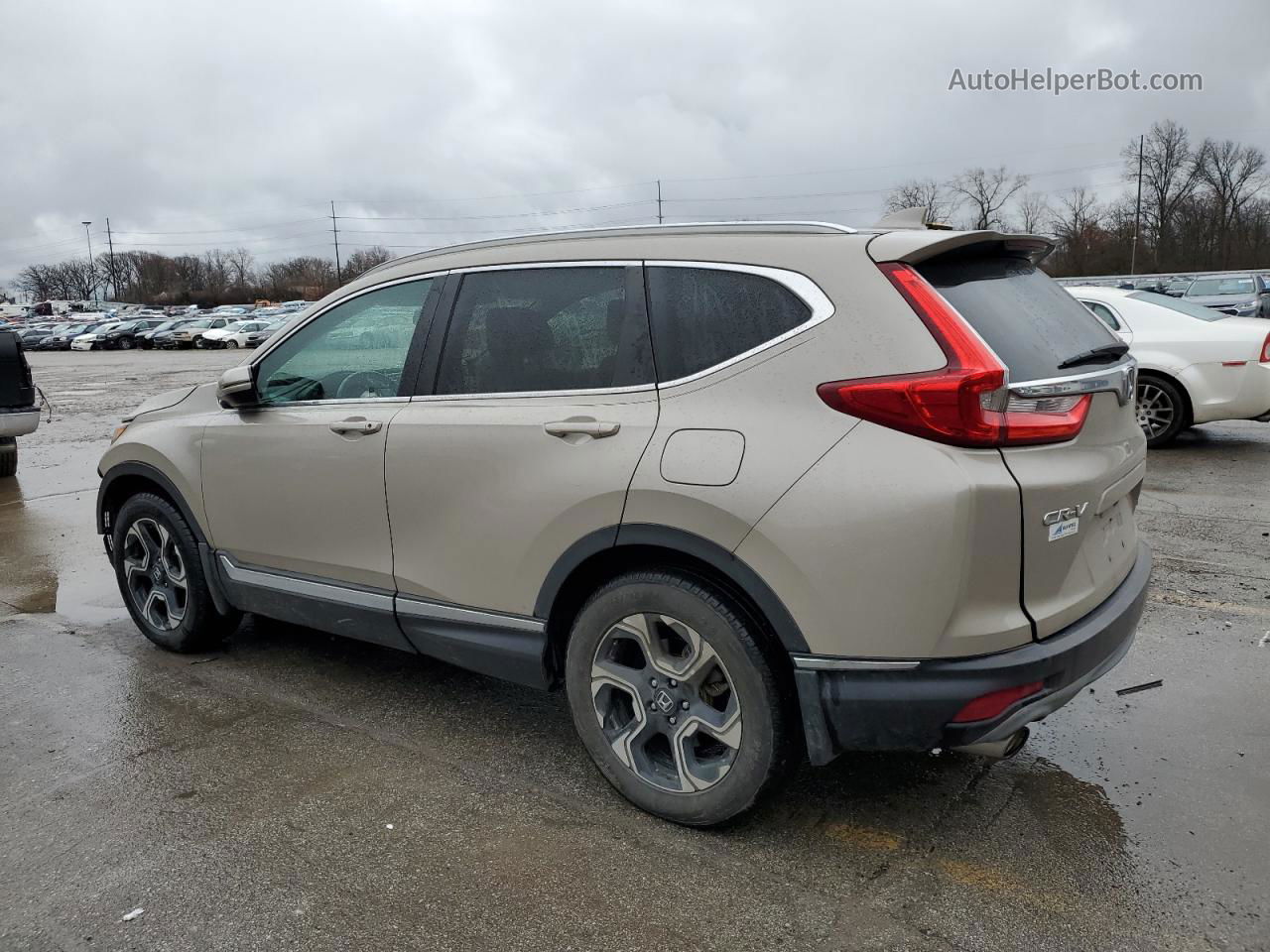 2018 Honda Cr-v Touring Бежевый vin: 5J6RW2H98JL012069