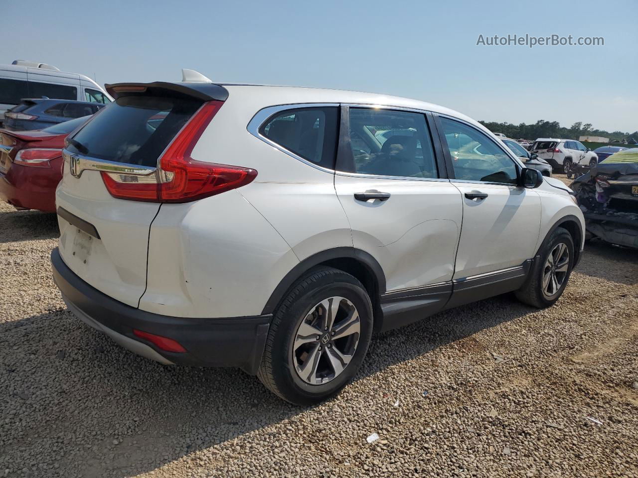 2017 Honda Cr-v Lx White vin: 5J6RW5H31HL006539