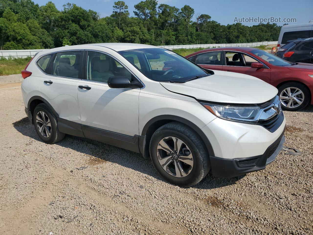 2017 Honda Cr-v Lx White vin: 5J6RW5H31HL006539