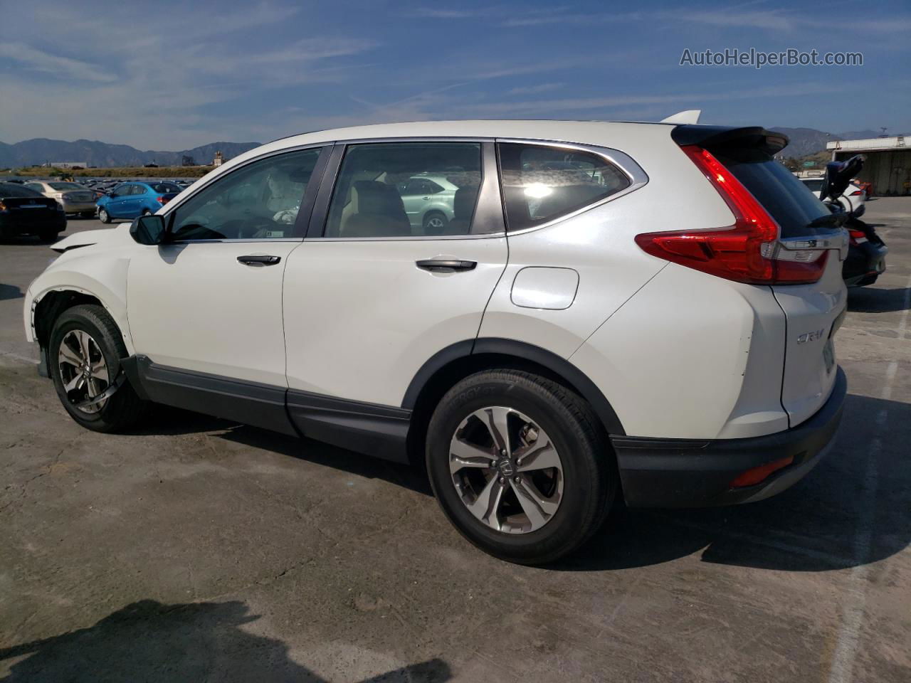 2018 Honda Cr-v Lx White vin: 5J6RW5H31JL003257