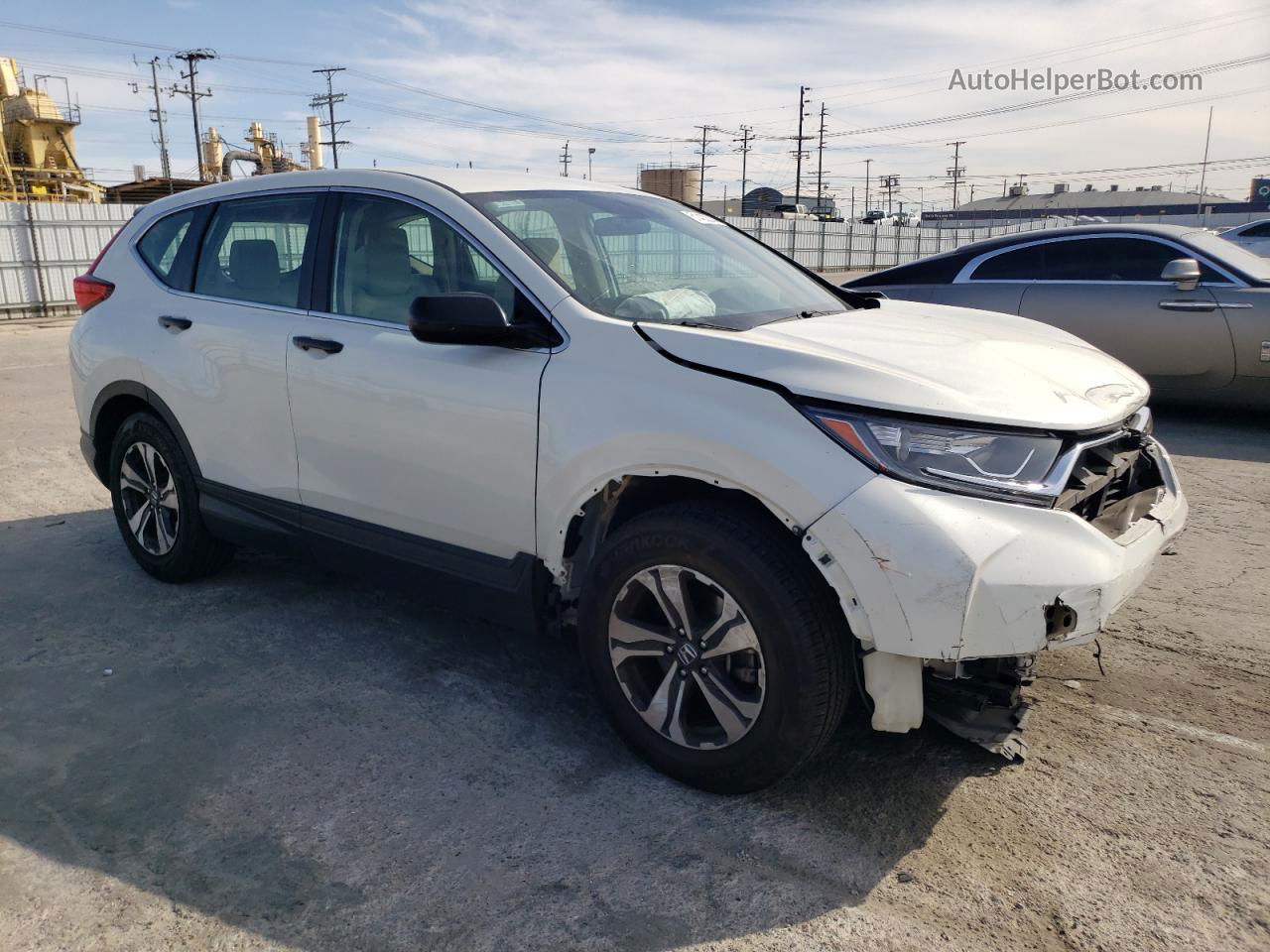 2018 Honda Cr-v Lx White vin: 5J6RW5H31JL003257