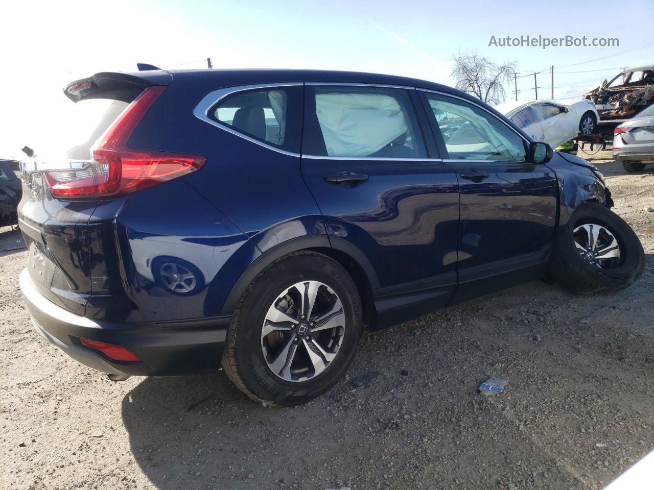 2019 Honda Cr-v Lx Blue vin: 5J6RW5H32KL003589