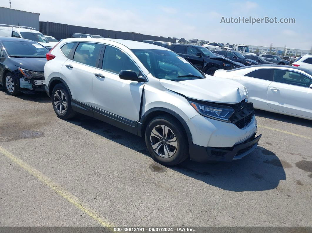 2019 Honda Cr-v Lx White vin: 5J6RW5H33KL005206