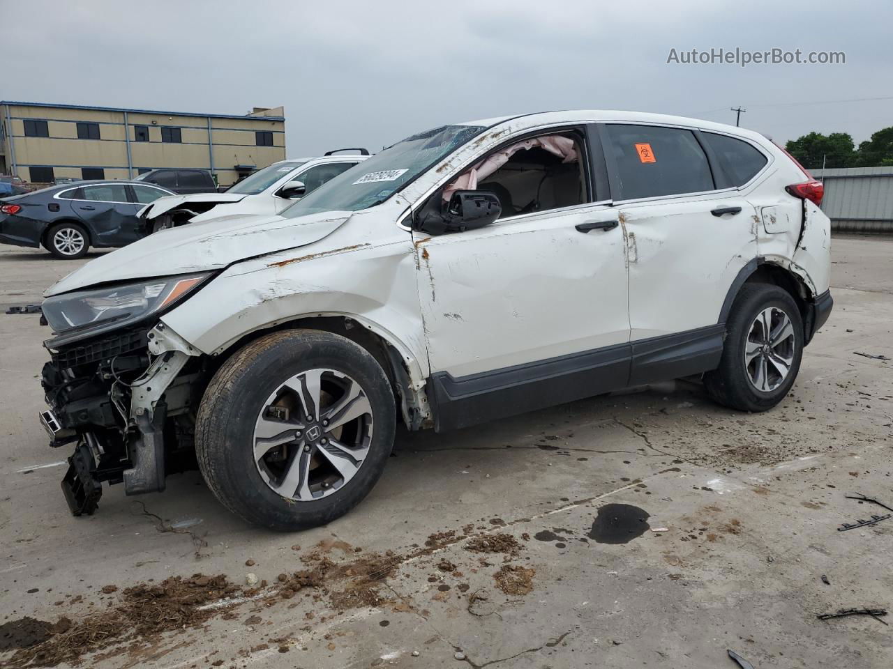 2017 Honda Cr-v Lx White vin: 5J6RW5H34HL006728