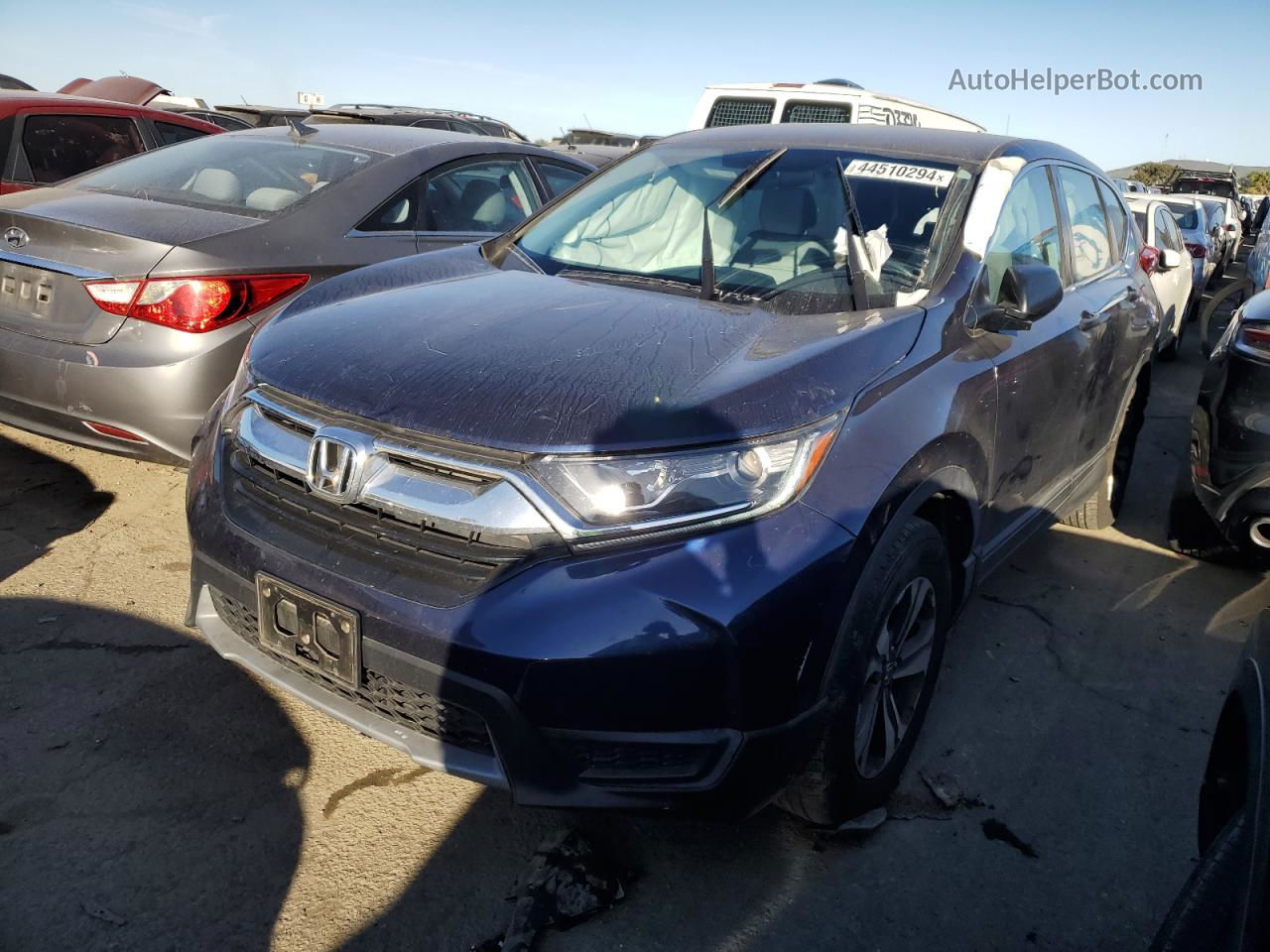 2019 Honda Cr-v Lx Синий vin: 5J6RW5H35KL002078