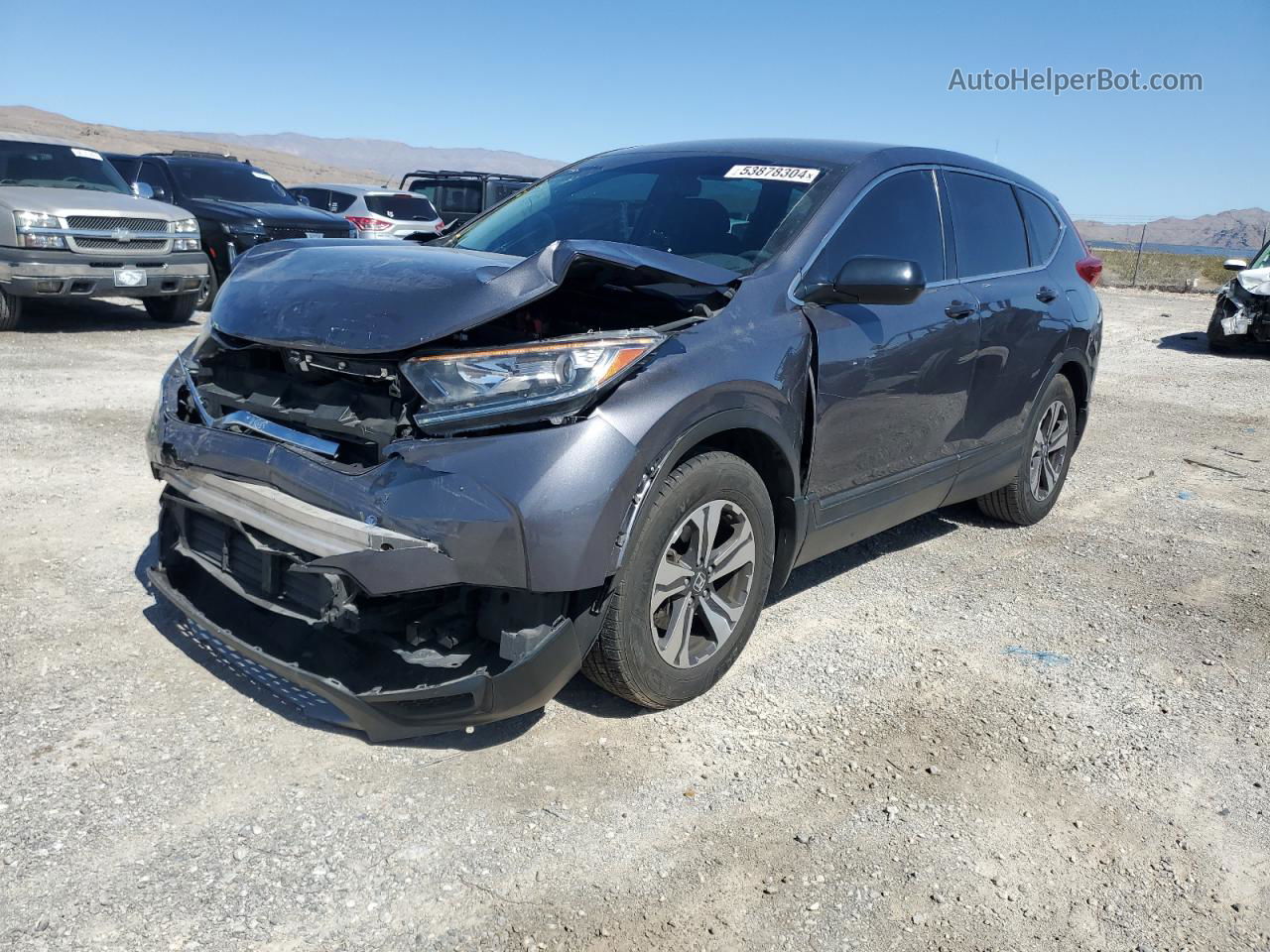 2019 Honda Cr-v Lx Серый vin: 5J6RW5H36KL004213