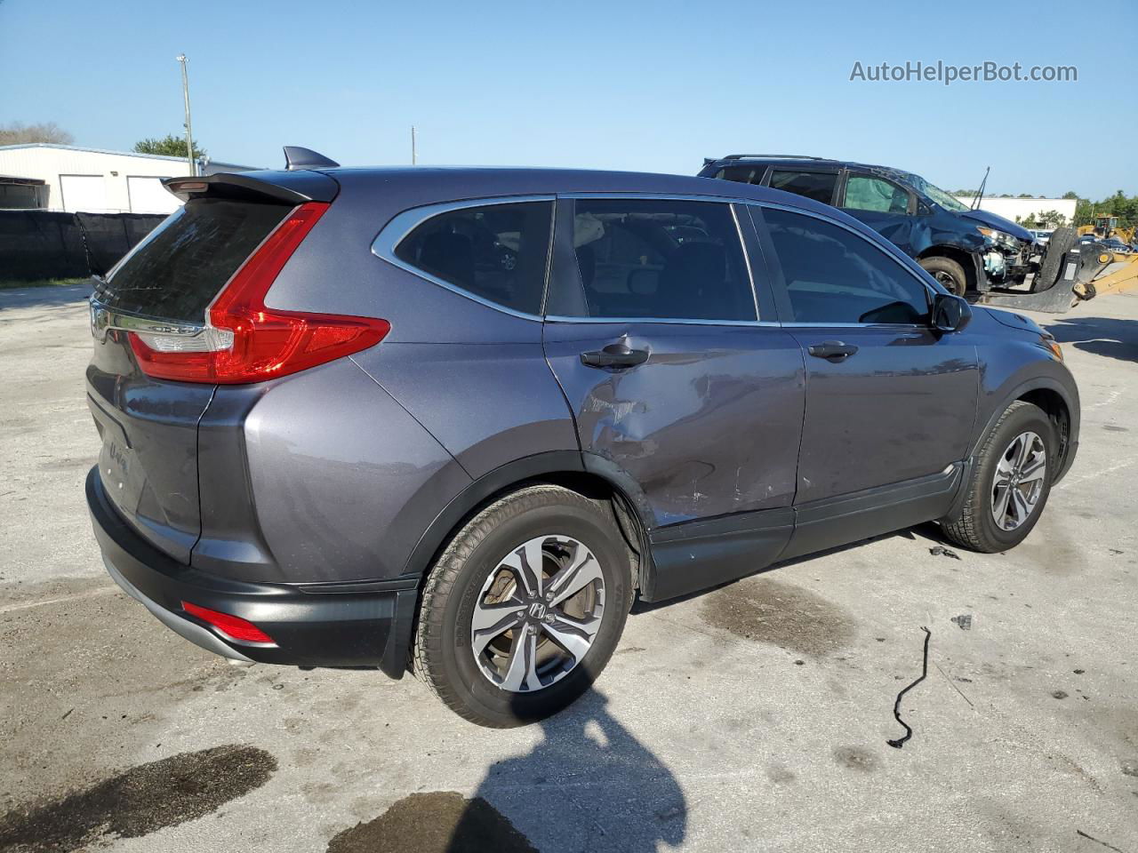 2018 Honda Cr-v Lx Gray vin: 5J6RW5H37JL003084