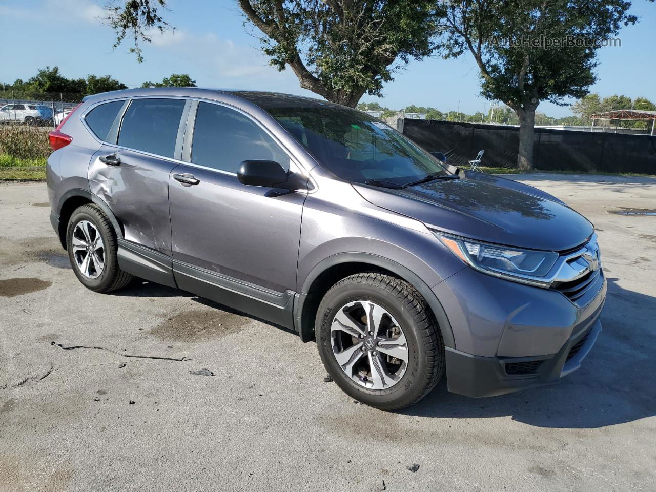 2018 Honda Cr-v Lx Gray vin: 5J6RW5H37JL003084