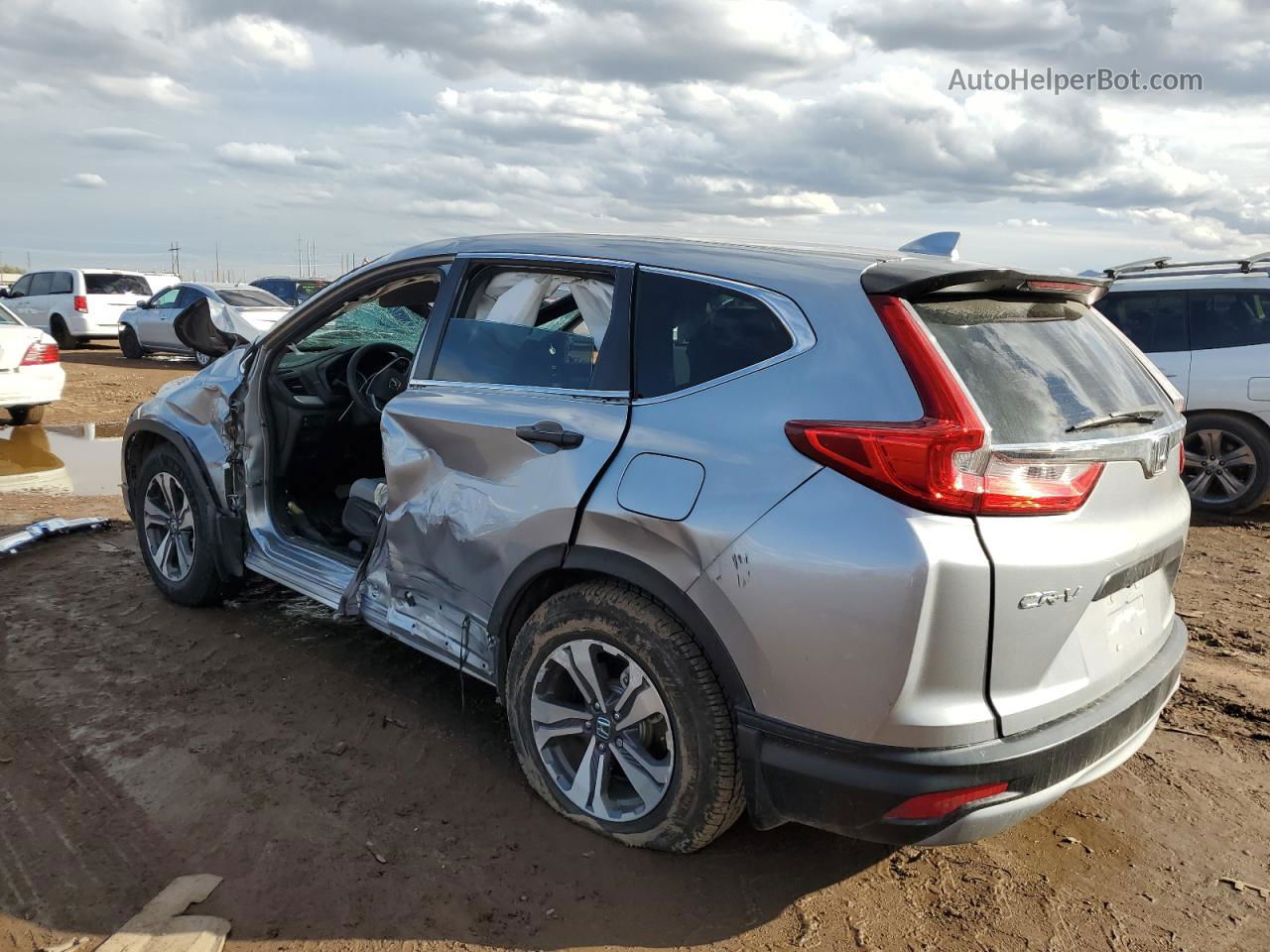 2019 Honda Cr-v Lx Silver vin: 5J6RW5H38KL004648