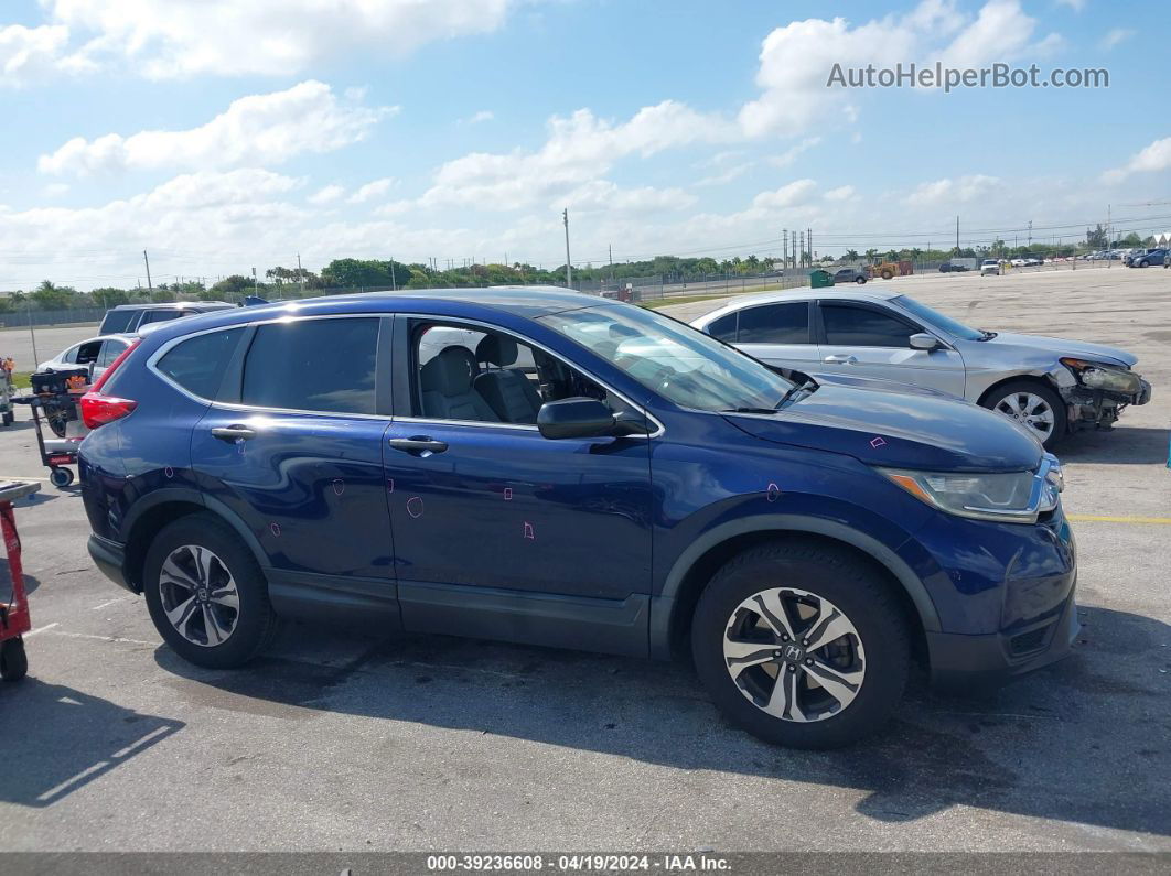 2017 Honda Cr-v Lx Blue vin: 5J6RW5H39HL003632