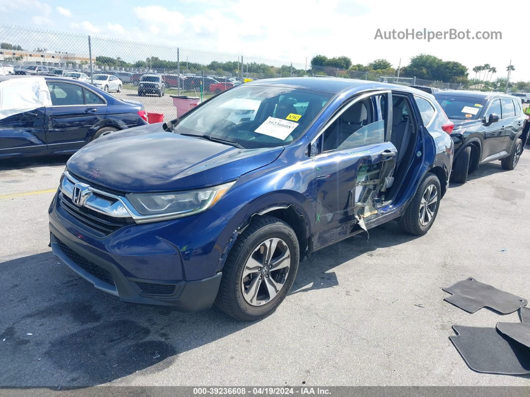 2017 Honda Cr-v Lx Синий vin: 5J6RW5H39HL003632