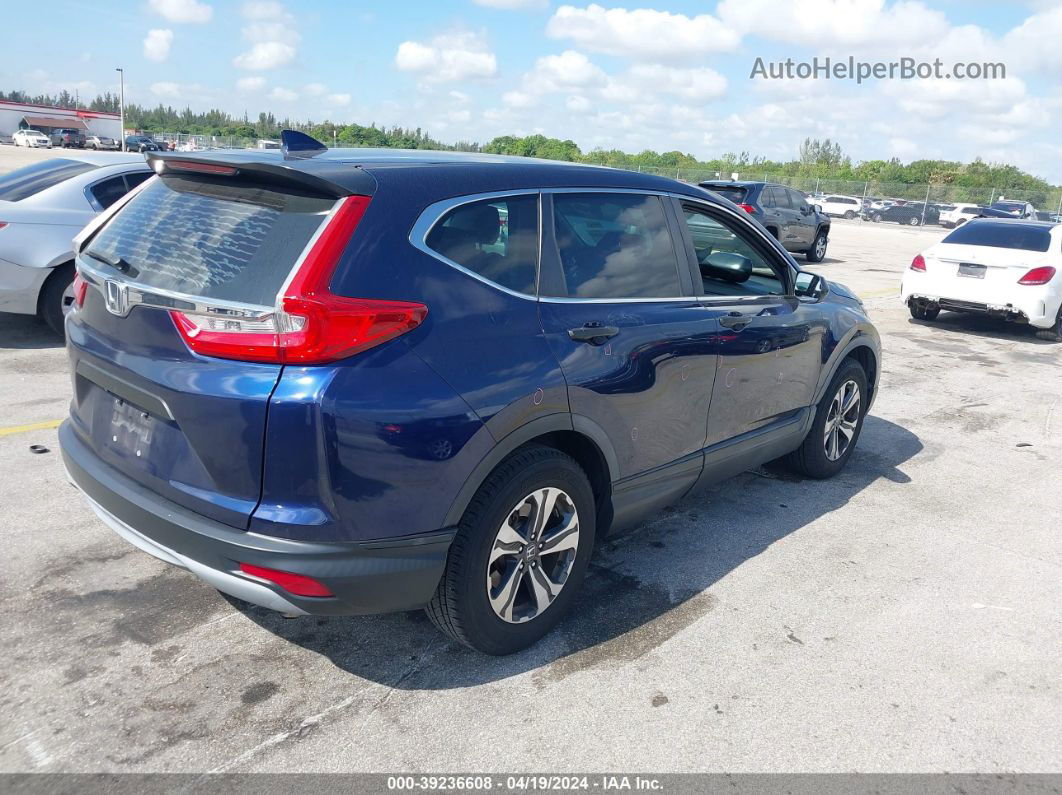 2017 Honda Cr-v Lx Синий vin: 5J6RW5H39HL003632