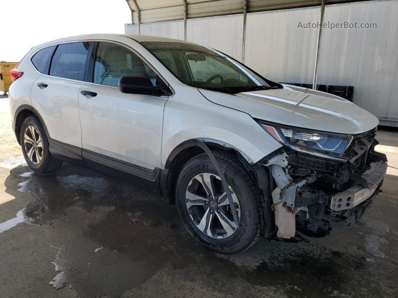 2019 Honda Cr-v Lx White vin: 5J6RW5H3XKL003419