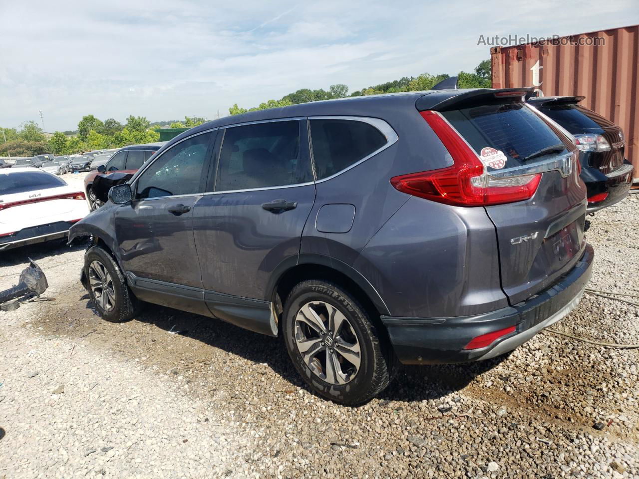 2017 Honda Cr-v Lx Gray vin: 5J6RW6H30HL002200