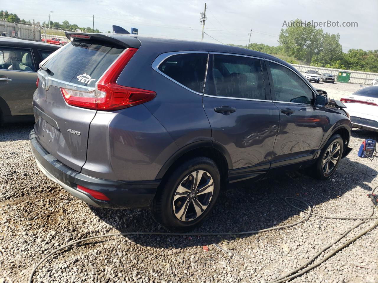 2017 Honda Cr-v Lx Gray vin: 5J6RW6H30HL002200