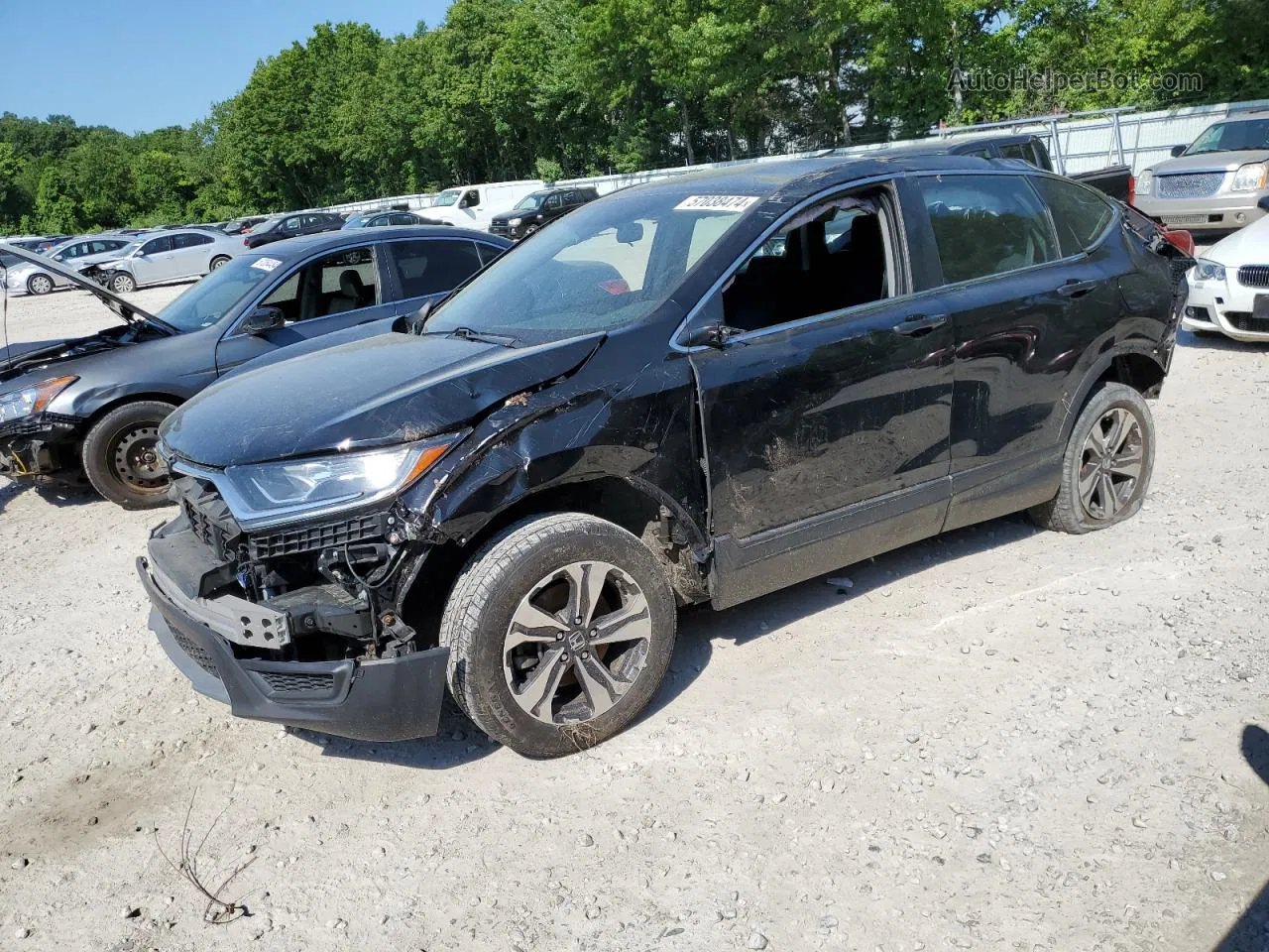 2017 Honda Cr-v Lx Black vin: 5J6RW6H32HL007690