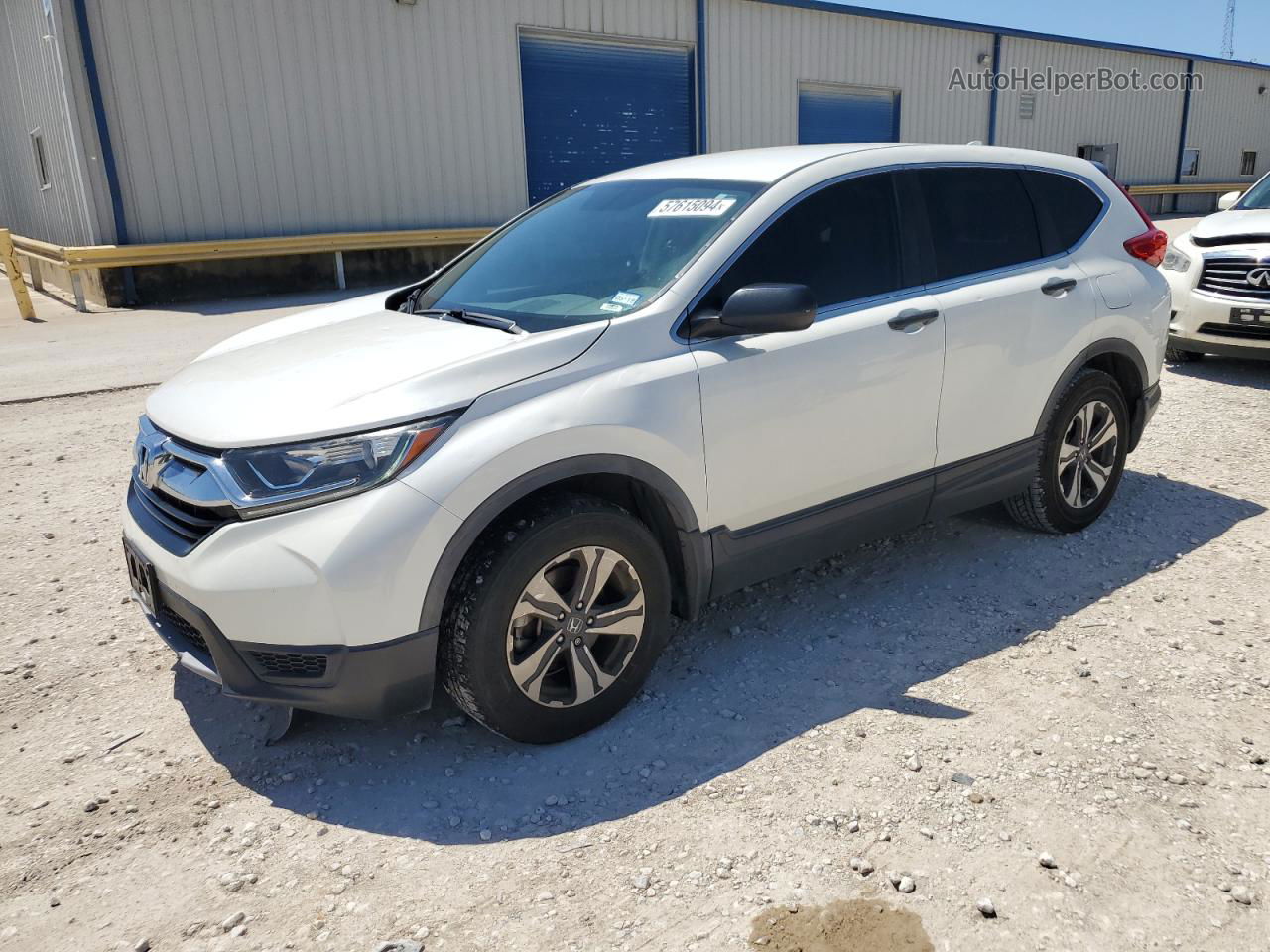 2017 Honda Cr-v Lx White vin: 5J6RW6H34HL001129