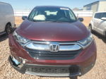 2017 Honda Cr-v Lx Burgundy vin: 5J6RW6H34HL007898