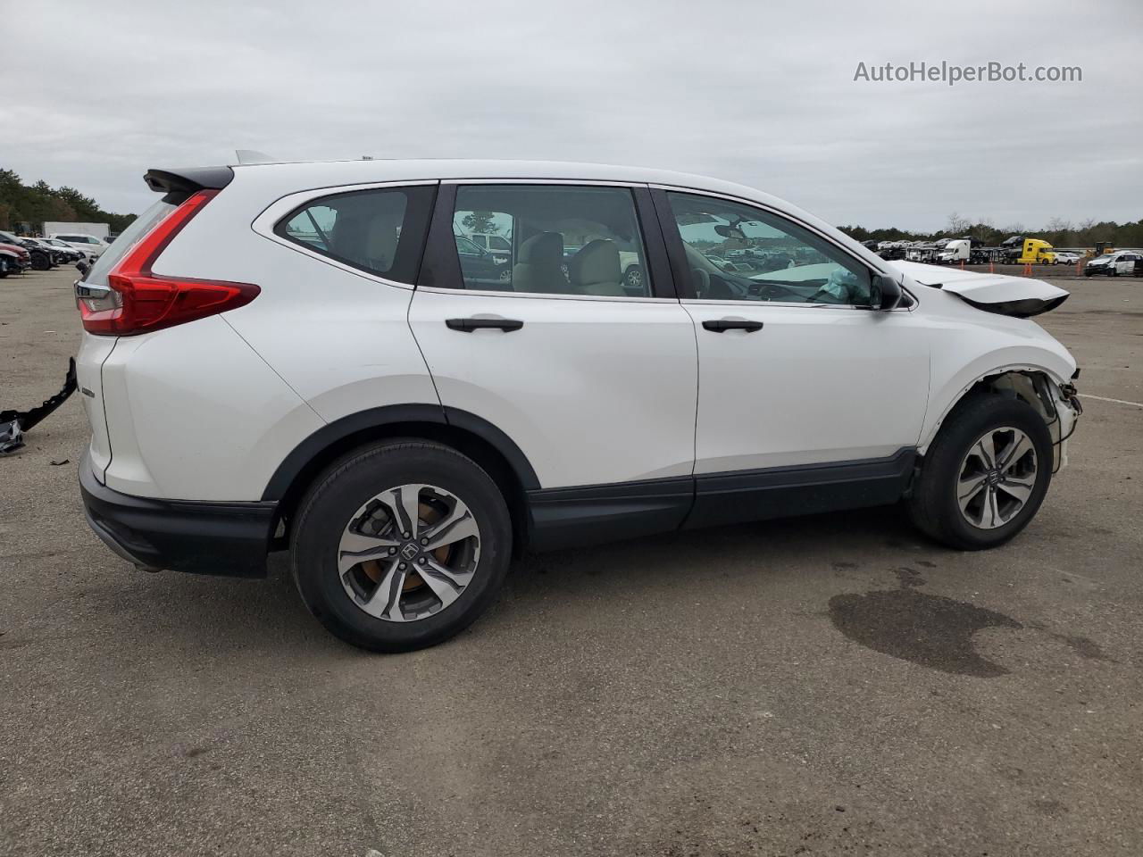 2019 Honda Cr-v Lx White vin: 5J6RW6H34KL005074