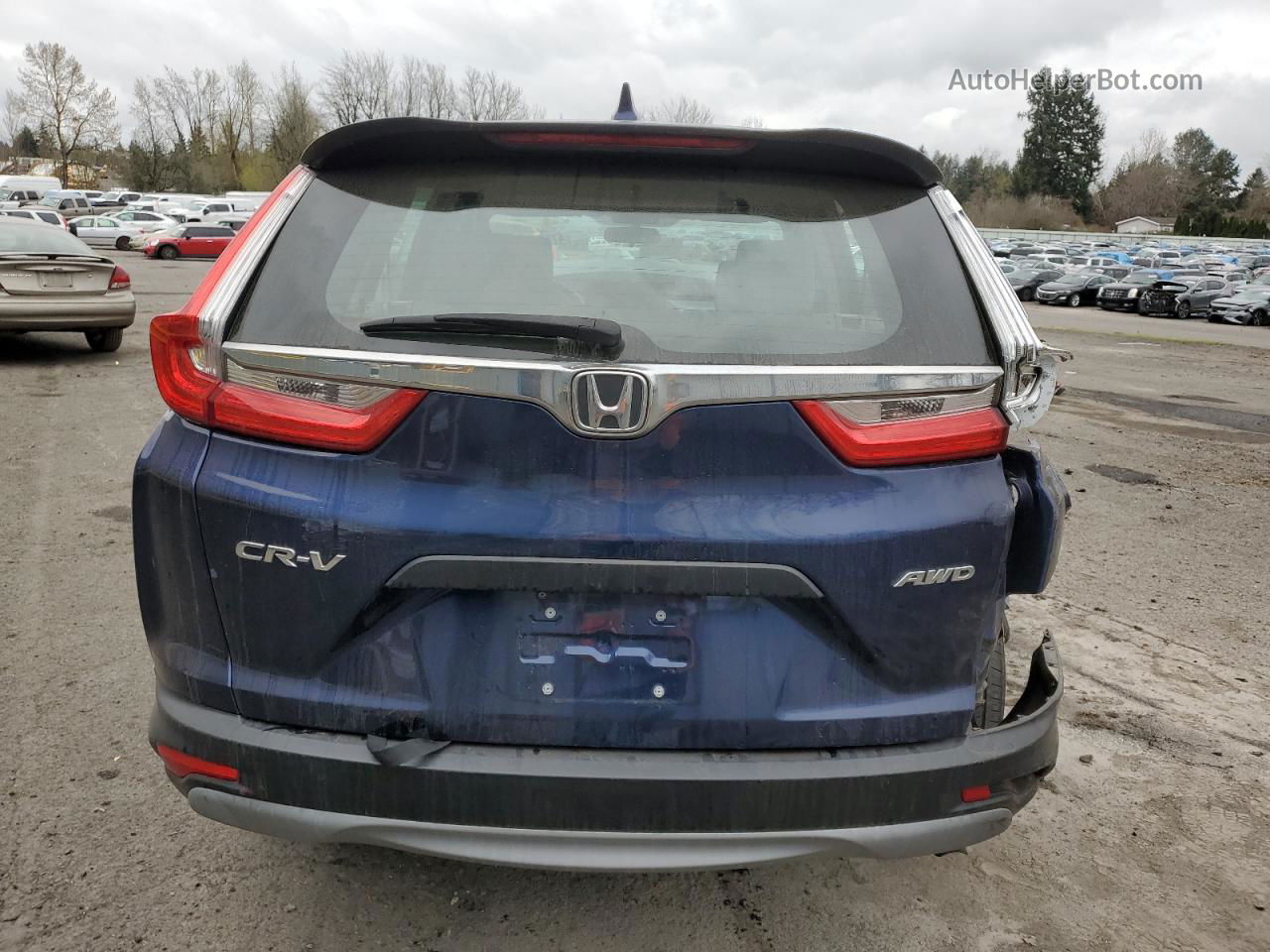 2019 Honda Cr-v Lx Синий vin: 5J6RW6H35KL000997