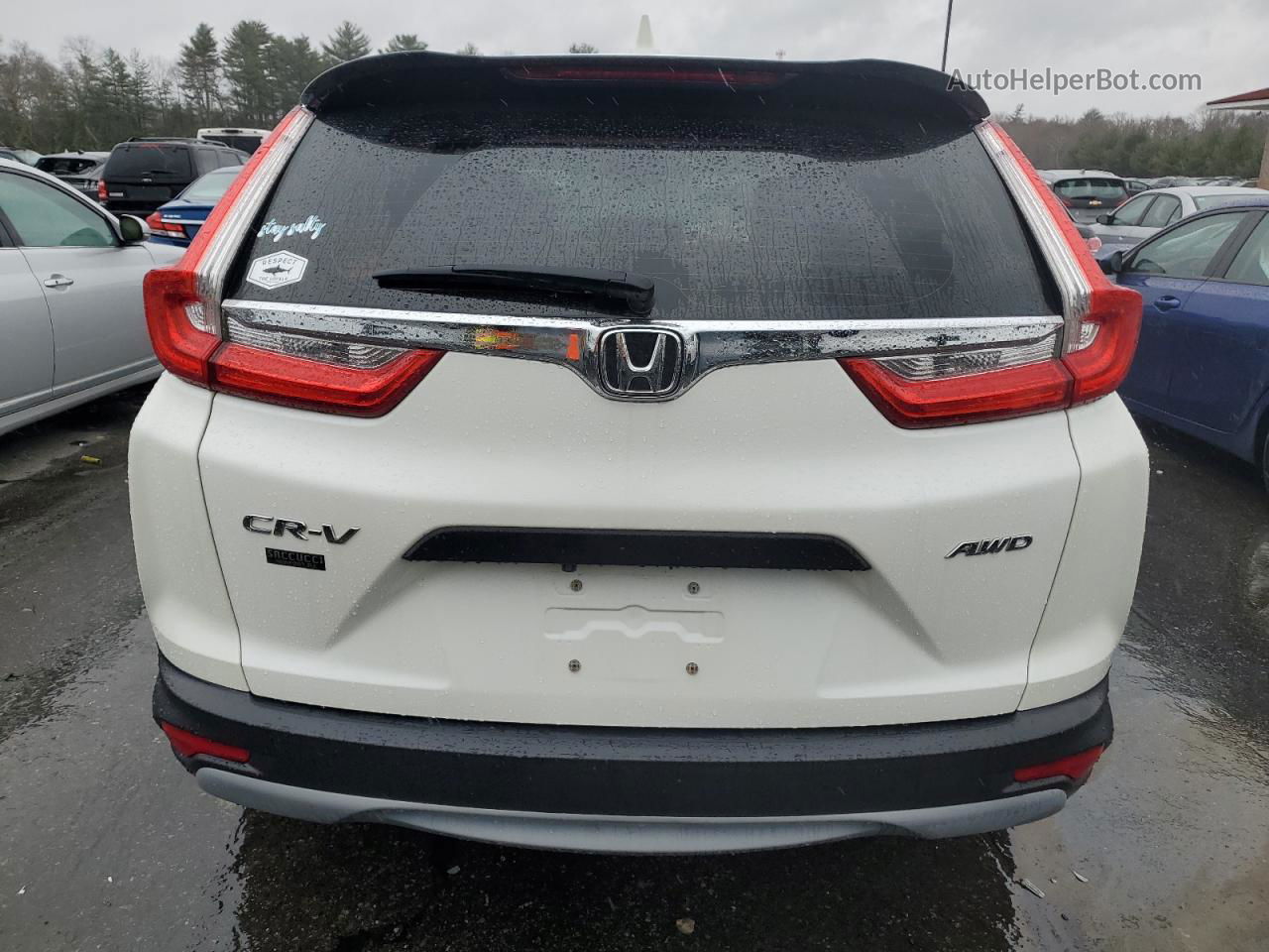 2017 Honda Cr-v Lx White vin: 5J6RW6H36HL002377