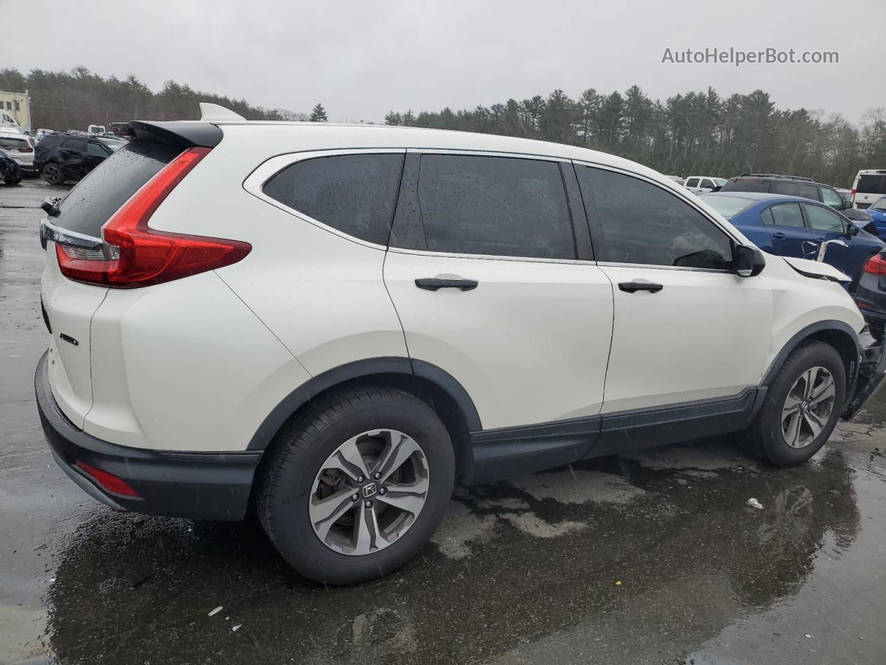 2017 Honda Cr-v Lx White vin: 5J6RW6H36HL002377