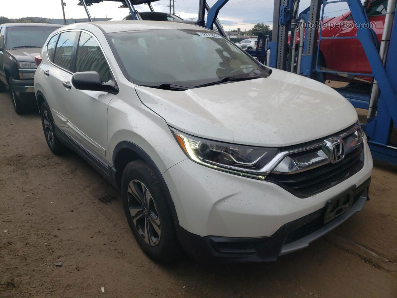 2017 Honda Cr-v Lx White vin: 5J6RW6H37HL003473