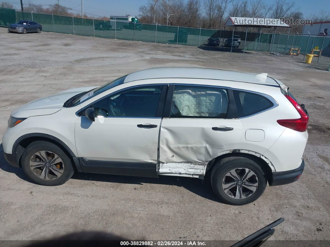 2017 Honda Cr-v Lx White vin: 5J6RW6H37HL004087