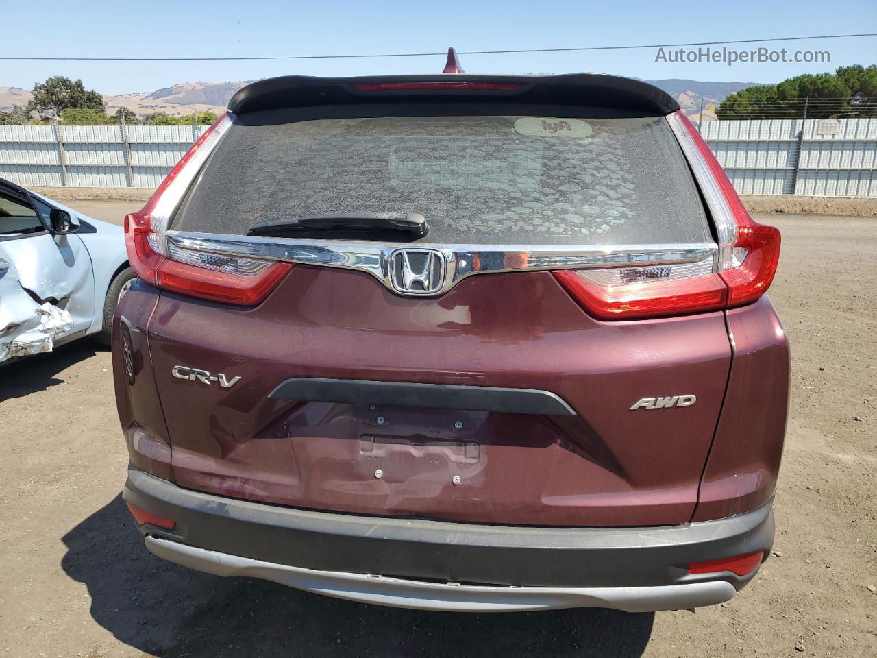 2019 Honda Cr-v Lx Бордовый vin: 5J6RW6H37KL000936