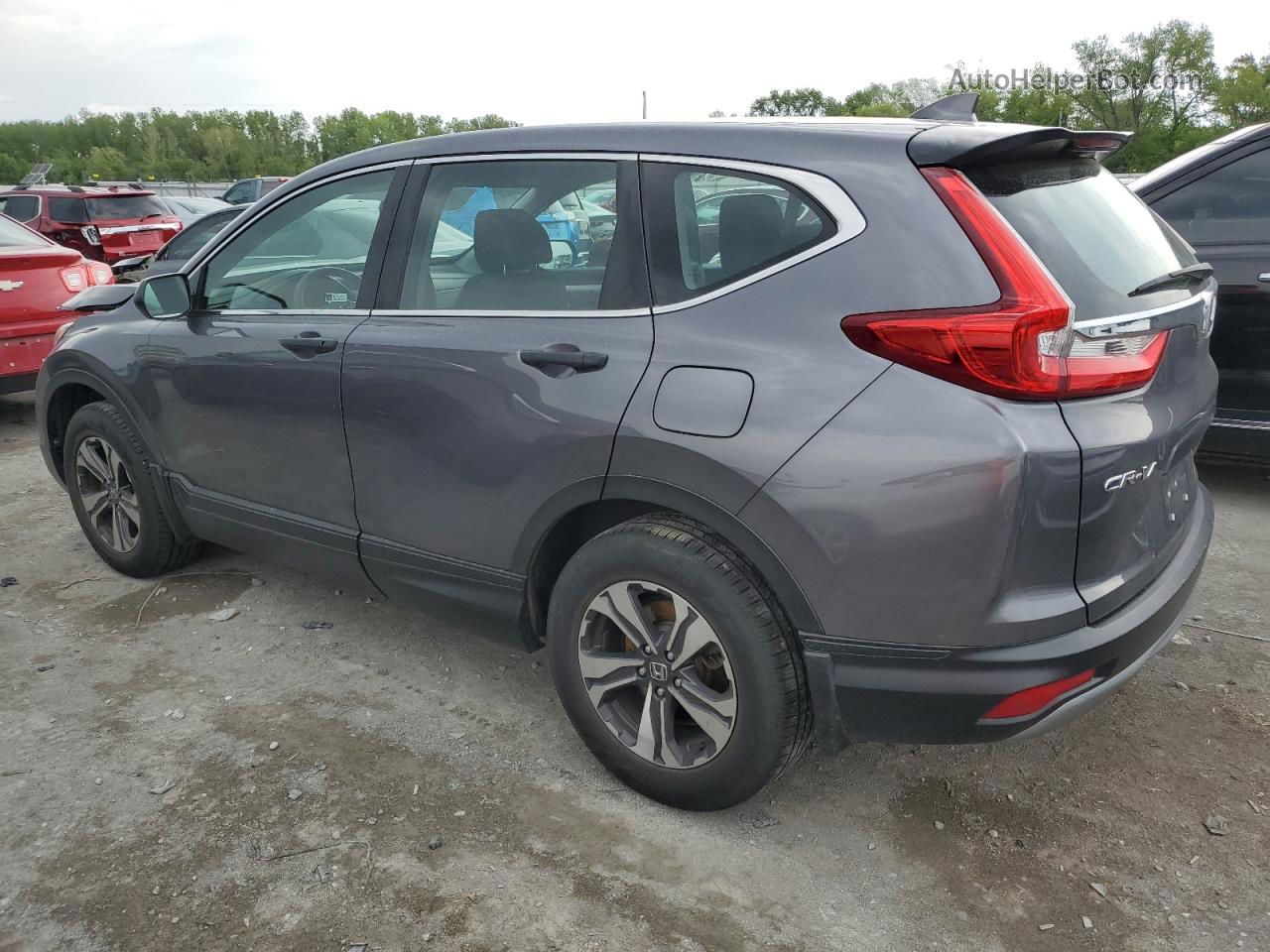 2019 Honda Cr-v Lx Gray vin: 5J6RW6H38KL003571