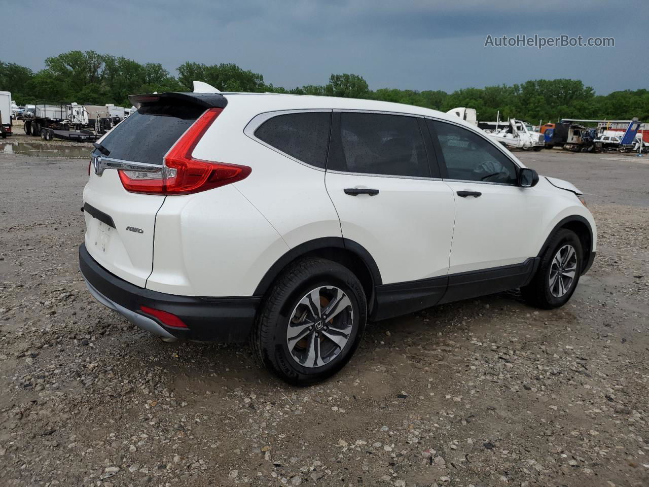 2017 Honda Cr-v Lx White vin: 5J6RW6H39HL001126